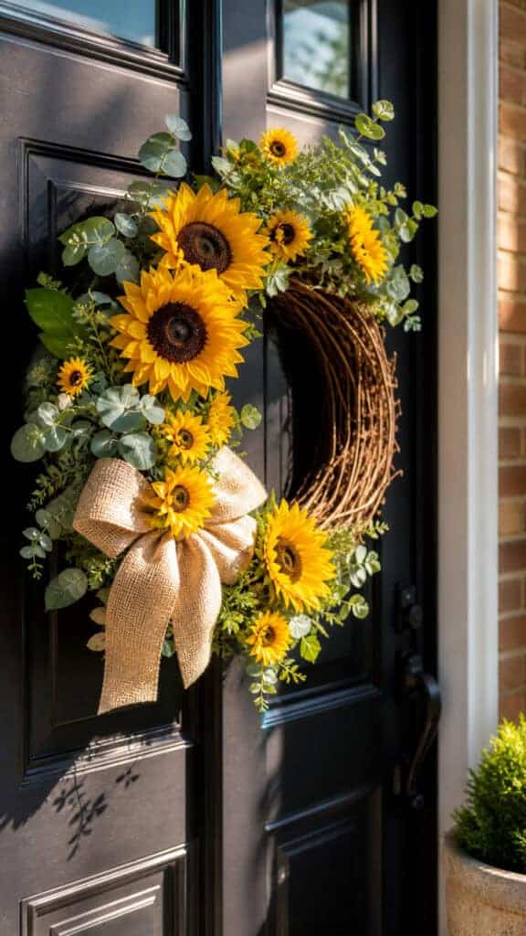 Bright and Cheerful Sunflower Wreaths