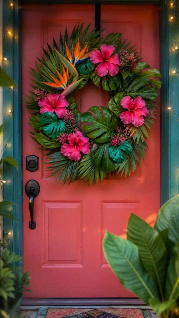 Tropical Paradise Door Wreaths