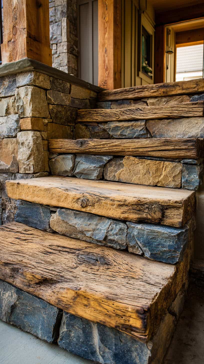 Trending Front Porch Steps Ideas with Rustic Charm - Image 2