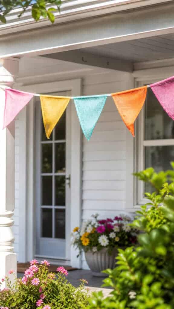 Summery Banner Or Bunting