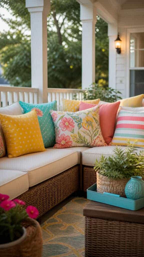 Layer In Cheerful Pillows And Cushions