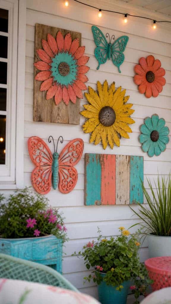 Create a Colorful Gallery Wall with Outdoor Art