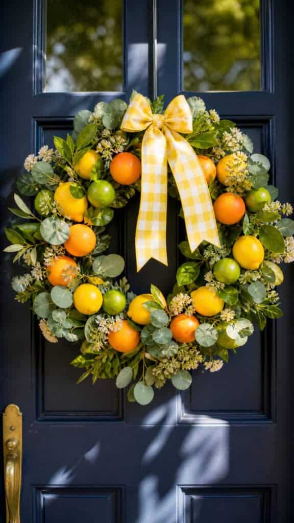 Vibrant Citrus Wreath