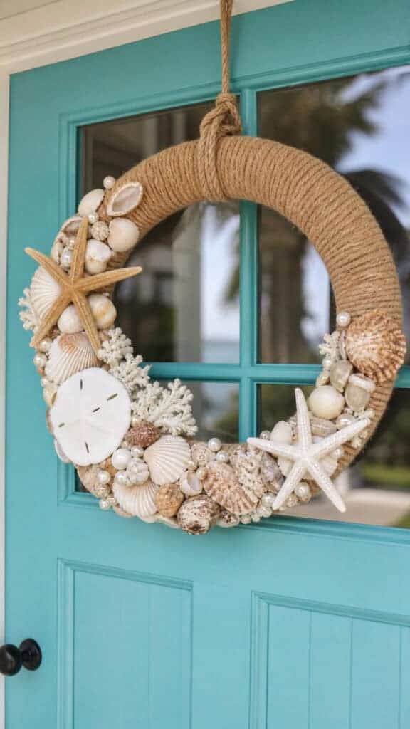 Coastal Seashell Paradise Wreath