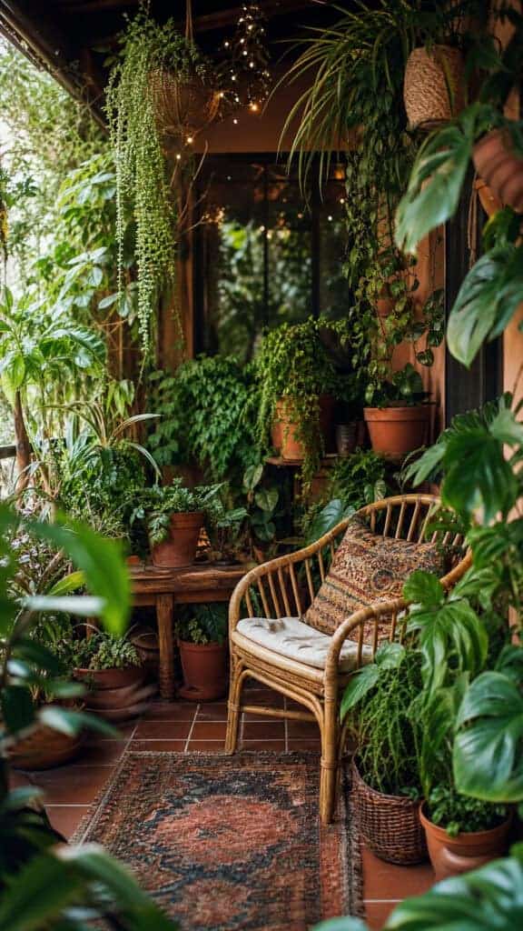 Abundant Potted Plants and Greenery