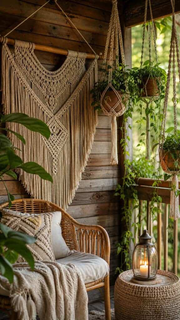 Macrame Wall Hangings and Plant Hangers