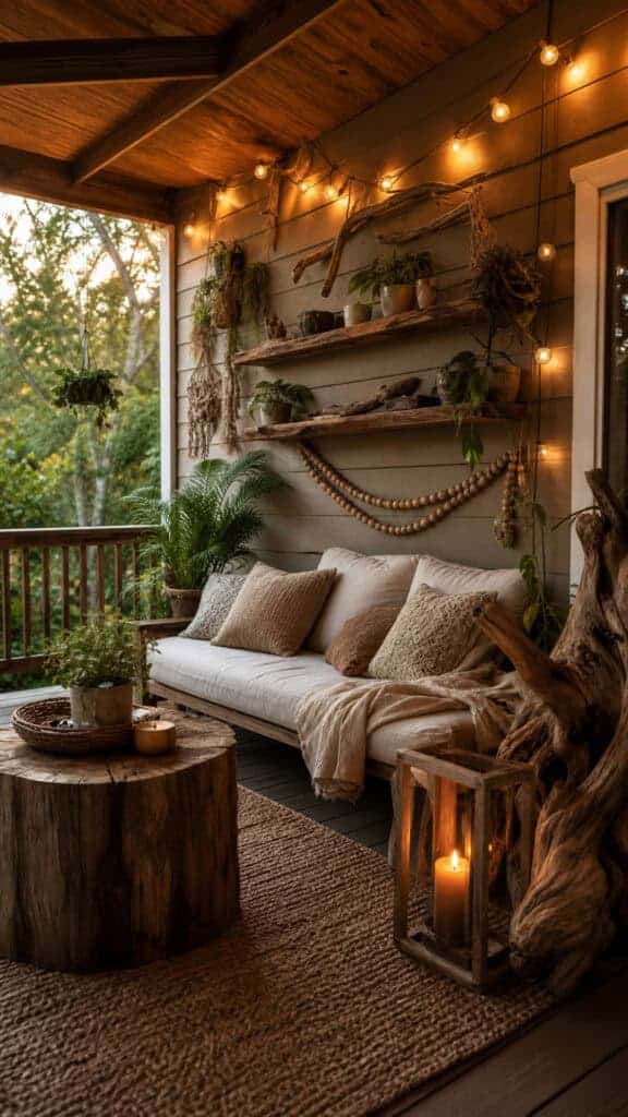 Natural Wood Elements and Driftwood Decor