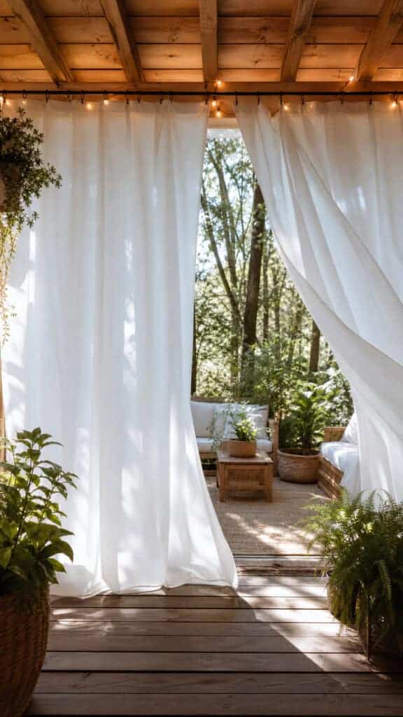 Outdoor Curtains for Privacy and Softness