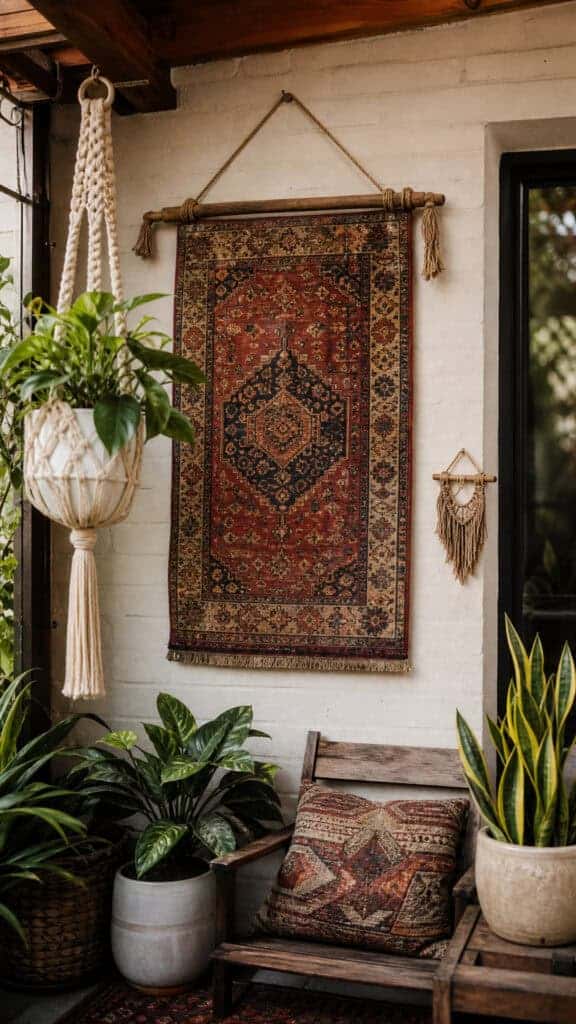 Vintage Rugs as Wall Hangings