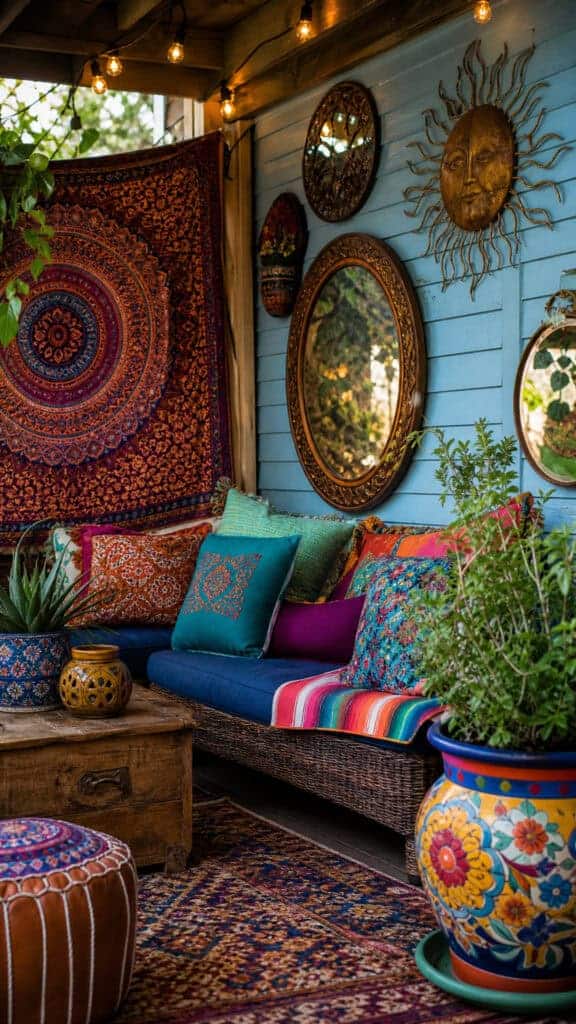 Colorful Accents and Artistic Touches
