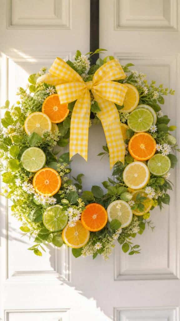 Bright Citrus Slice Wreath