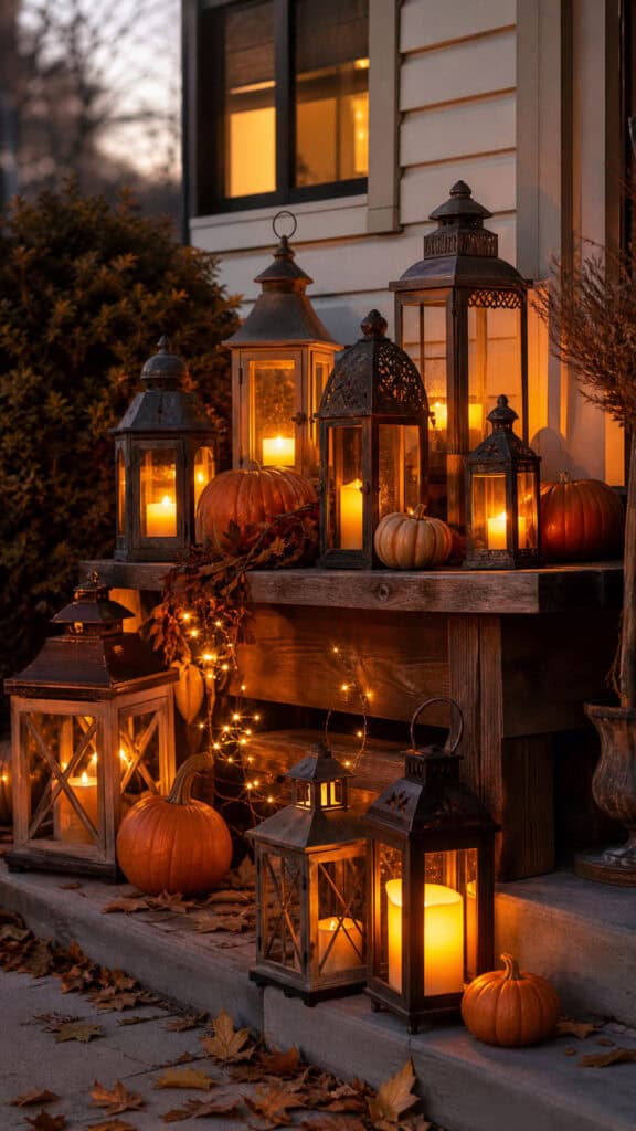 Rustic Lantern Display