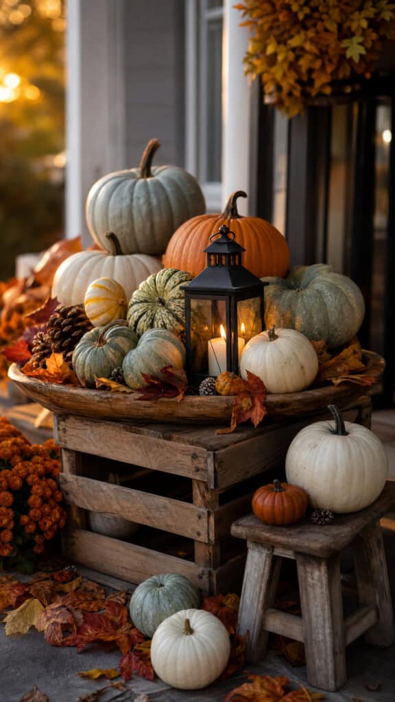 Create A Focal Point With Pumpkins And Gourds