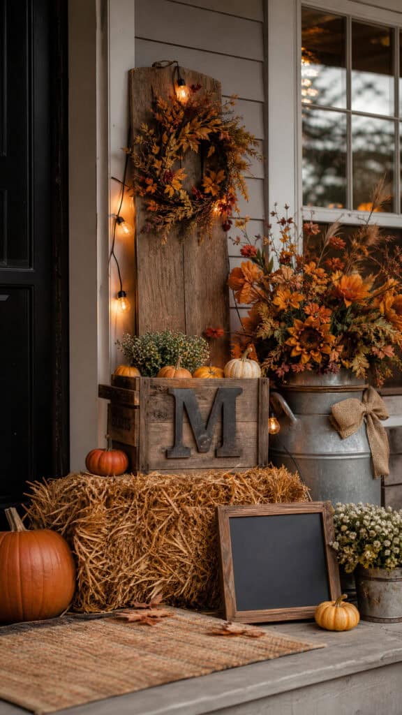 DIY Signs and Personal Touches for Your Hay Bale Display