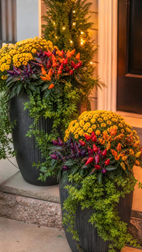 Colorful Pepper Plant Displays