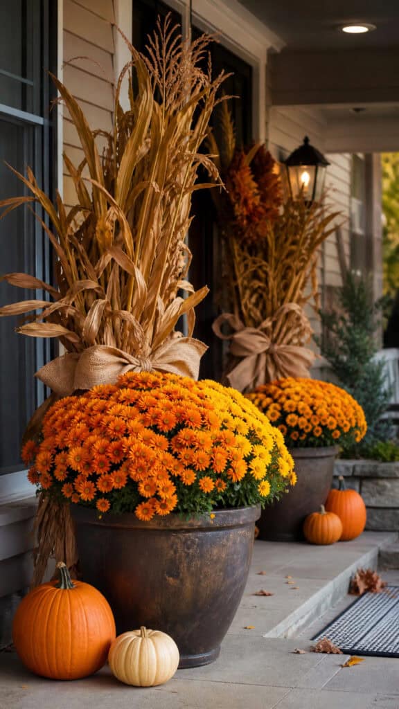 Corn Stalk and Mum Bundles