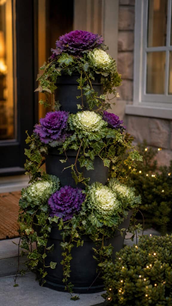 Flowering Kale Tower