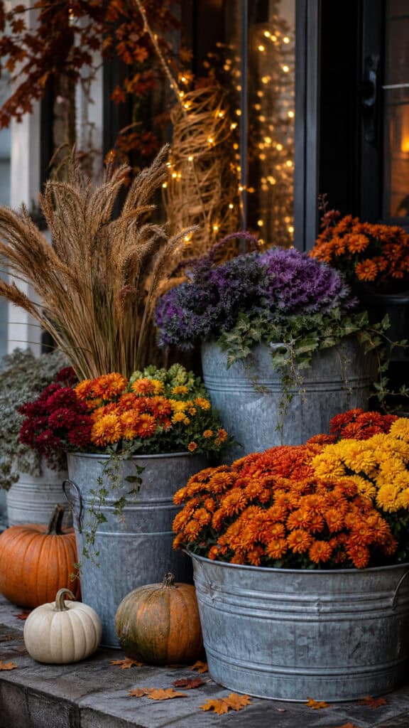 Galvanized Bucket Beauties