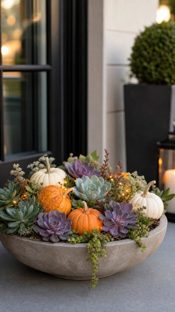 Succulent and Pumpkin Pairings