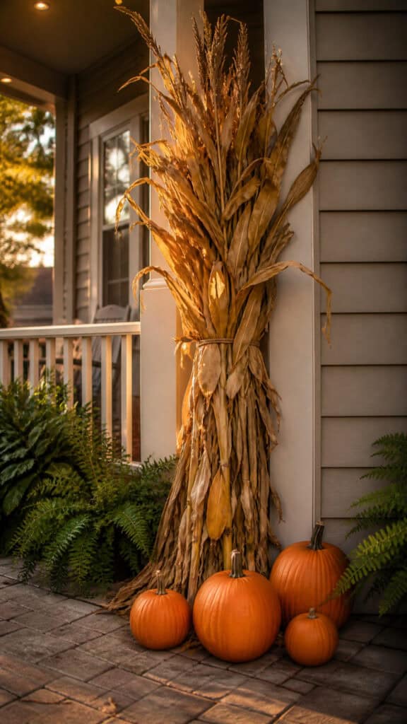 Pumpkin and Corn Stalk Drama