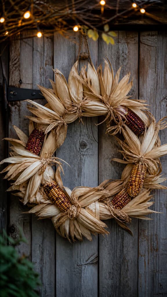 Corn Husk and Maize Wreath