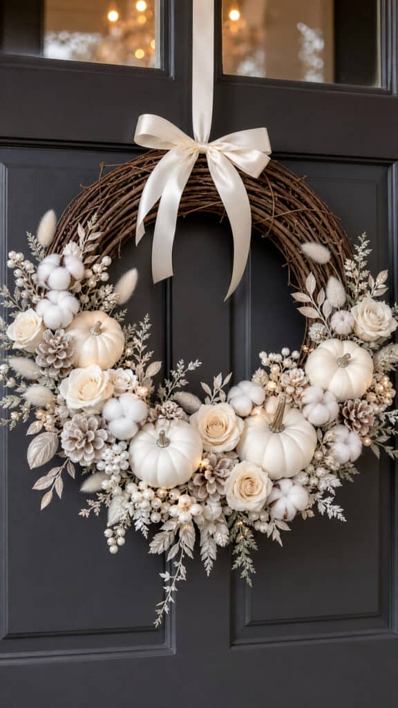 Monochromatic White and Cream Wreath