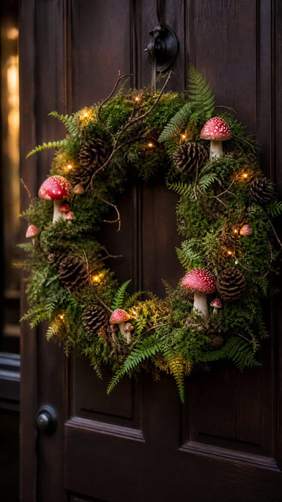 Woodland Mushroom and Moss Wreath