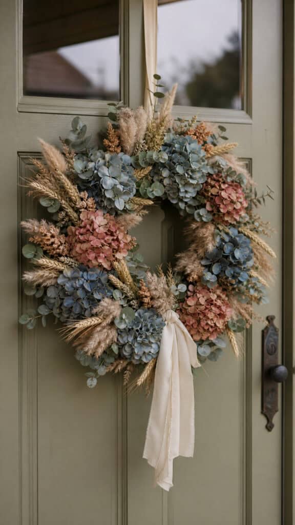Dried Hydrangea and Eucalyptus Sophistication
