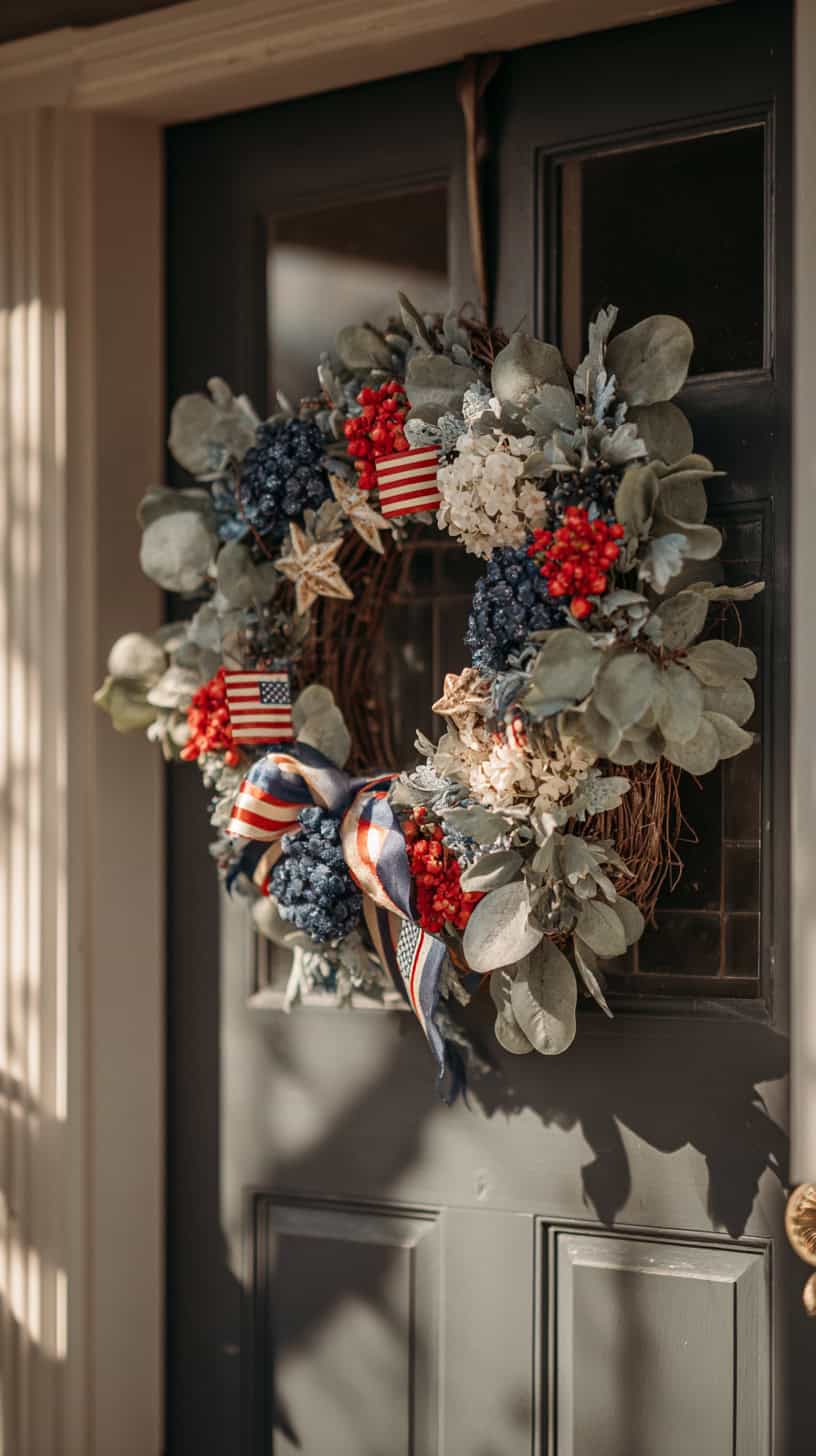 Festive Front Door Wreath - Image 2