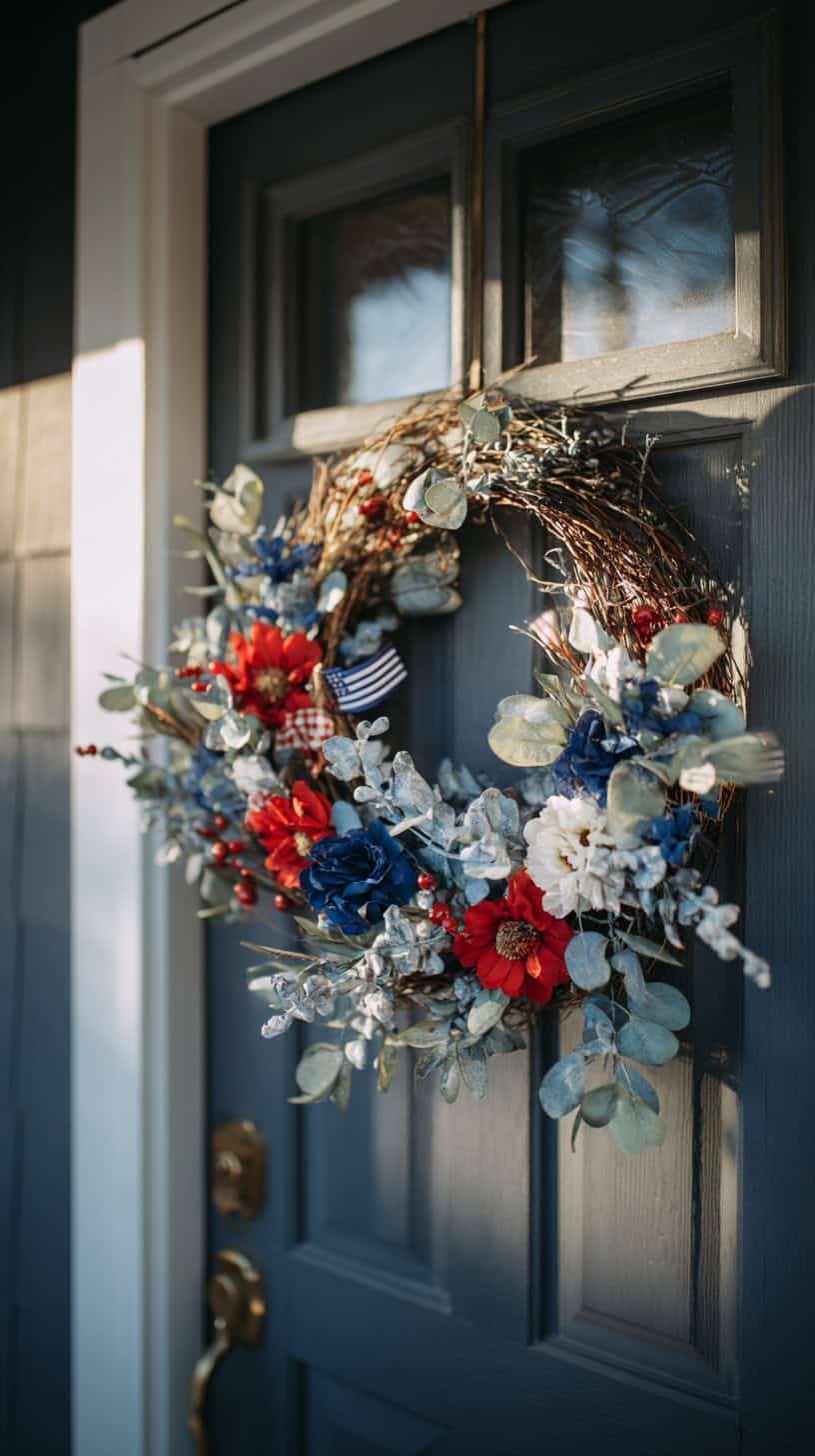 Festive Front Door Wreath - Image 3