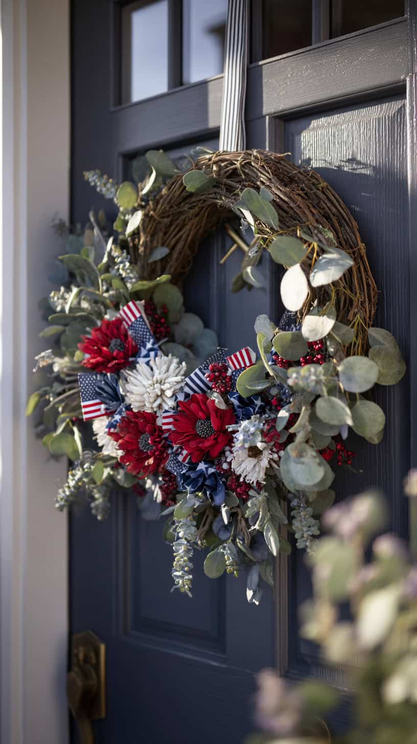 Festive Front Door Wreath - Image 4