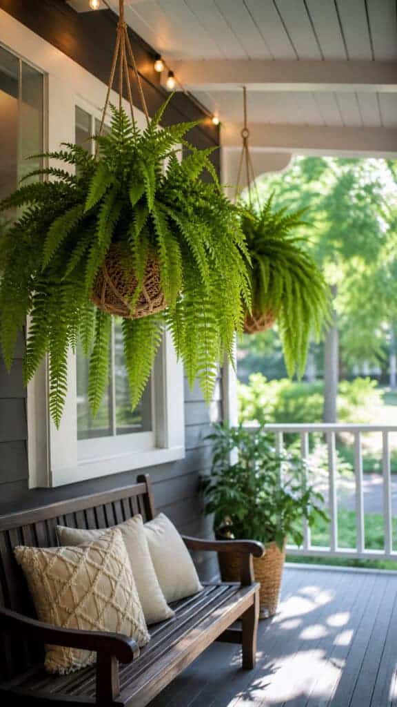 Hanging Ferns or Boston Ferns