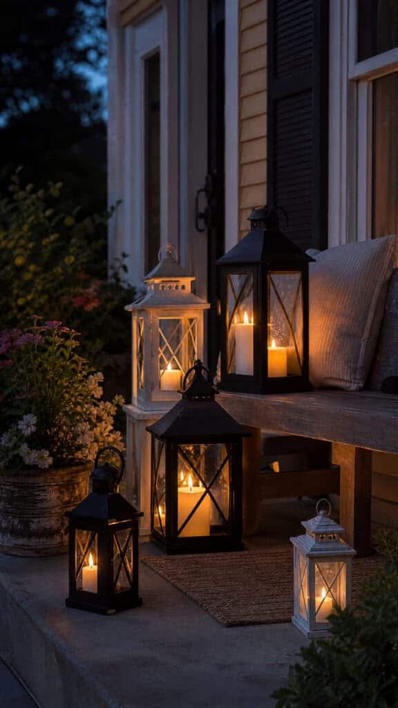 Lanterns with Flameless Candles