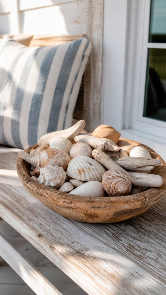 Seashell and Driftwood Accents