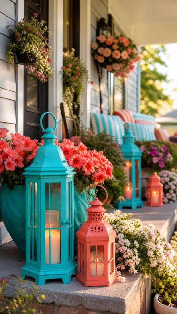 Colorful and Painted Lantern Ideas