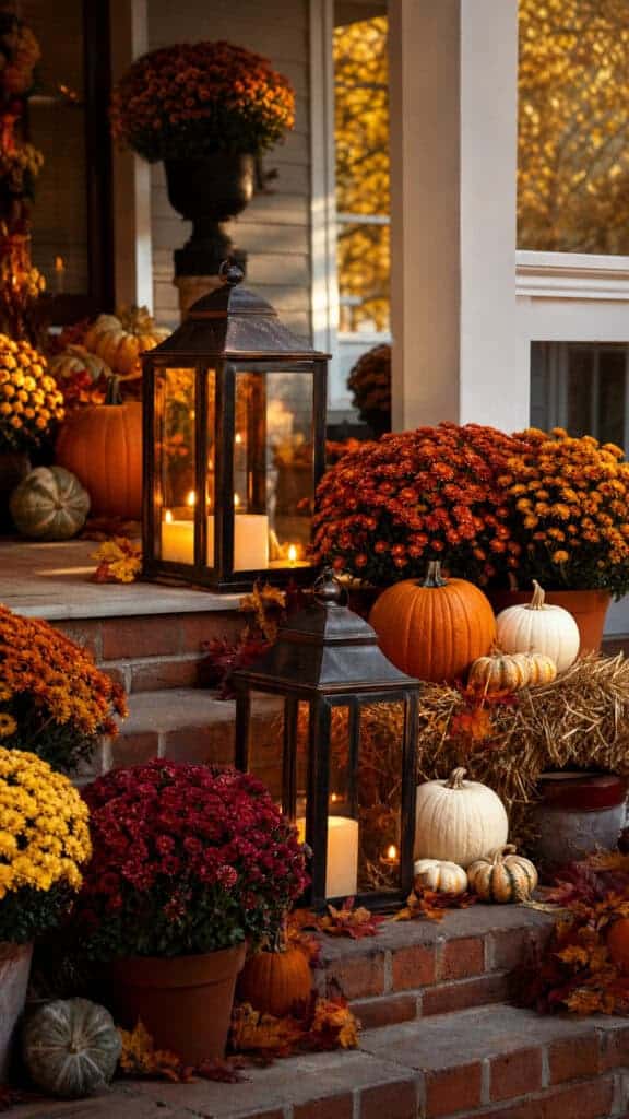 Seasonal Front Porch Lantern Decor That Wows