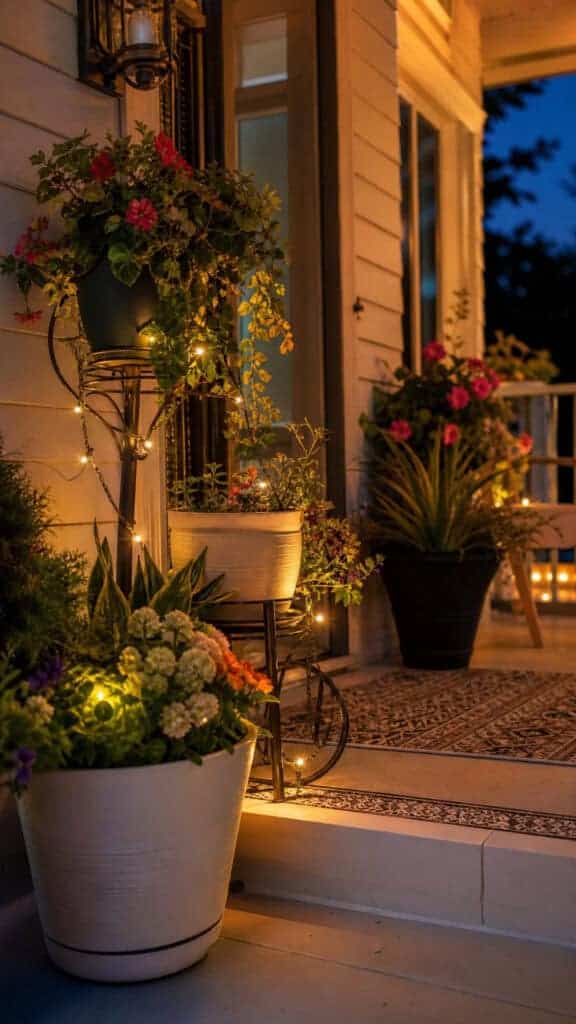 Light Up Your Planters for Evening Appeal