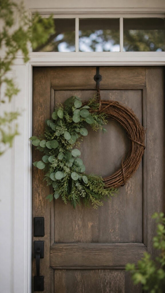 Grapevine with Fresh Greenery Accent