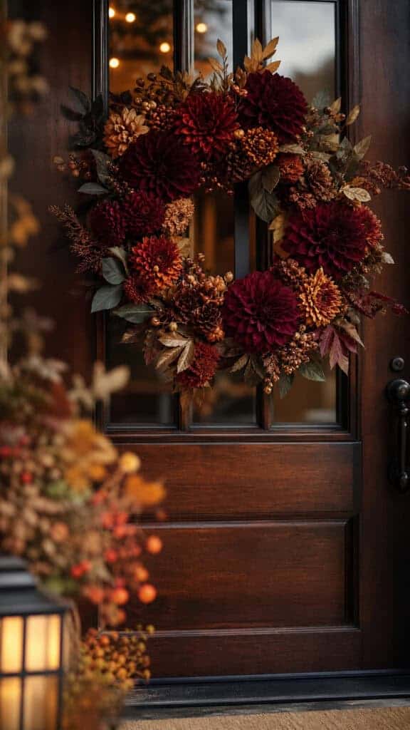 Burgundy and Rust Transition