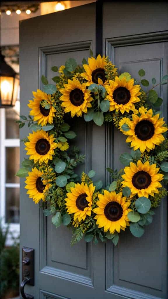 Sunflower Splendor Wreath