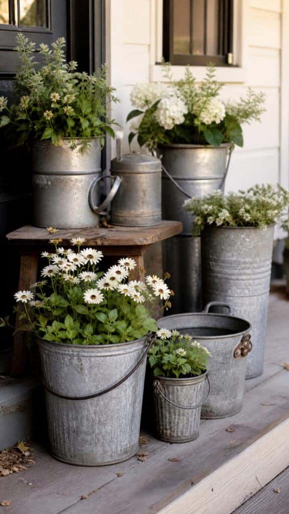 Galvanized Metal Accents For Farmhouse Vibes