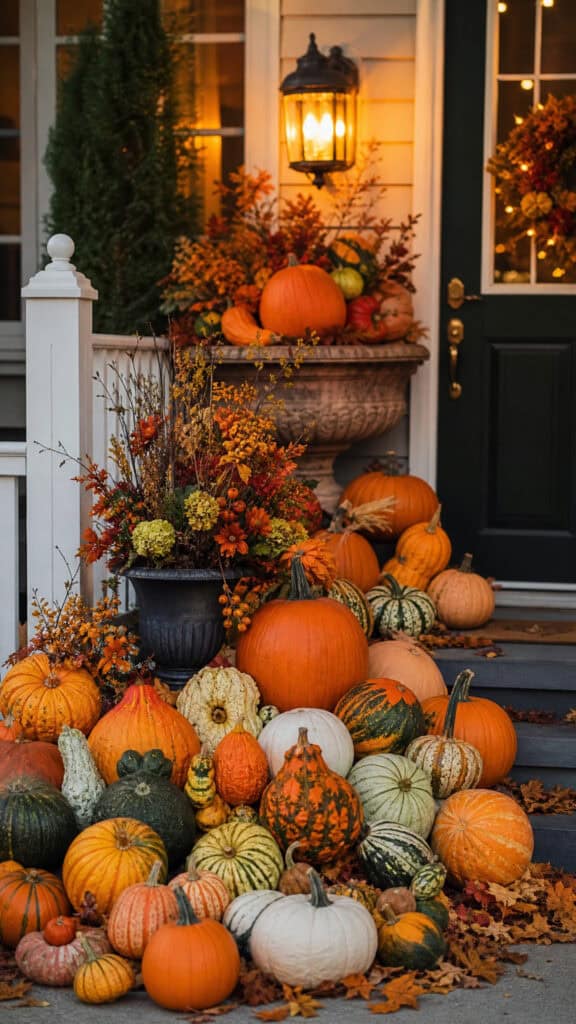 Mixed Gourd and Pumpkin Abundance