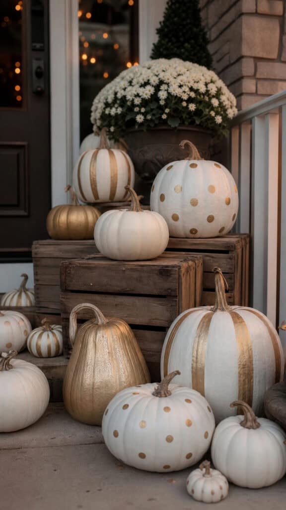 Painted Pumpkin Welcome Display