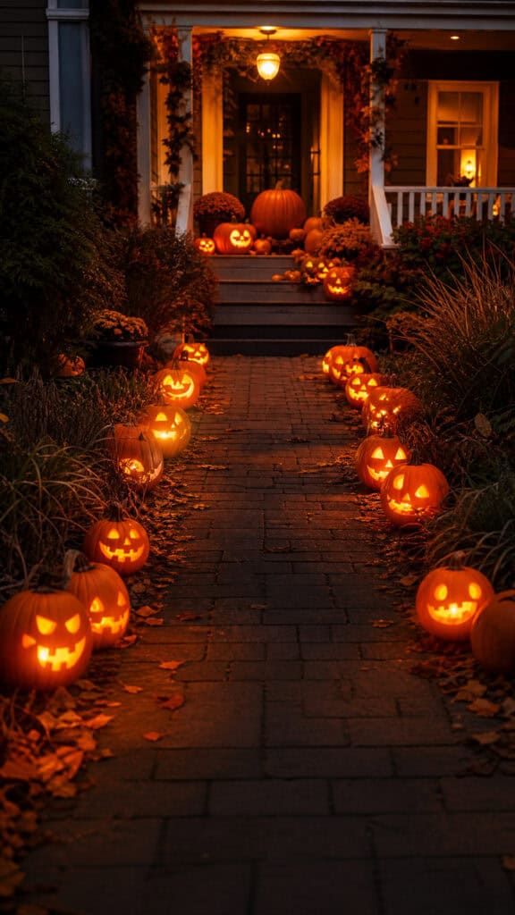 Pumpkin Pathway Lighting