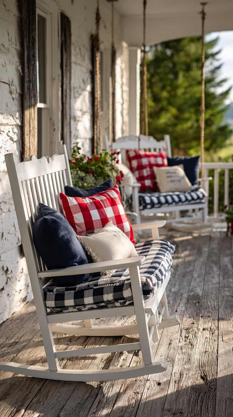 Red Check Pillows - Image 1