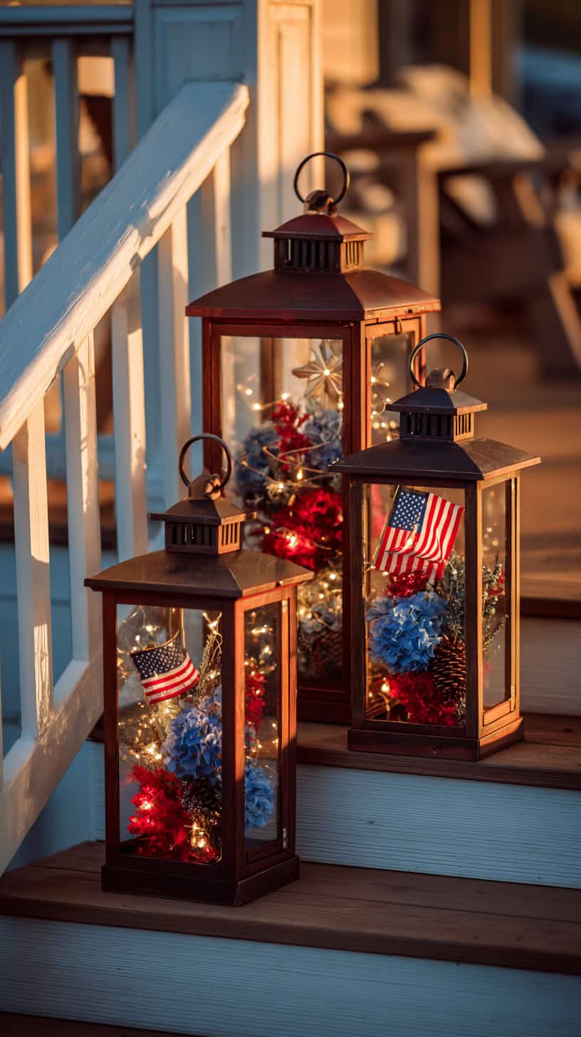 Red White Lanterns - Image 2