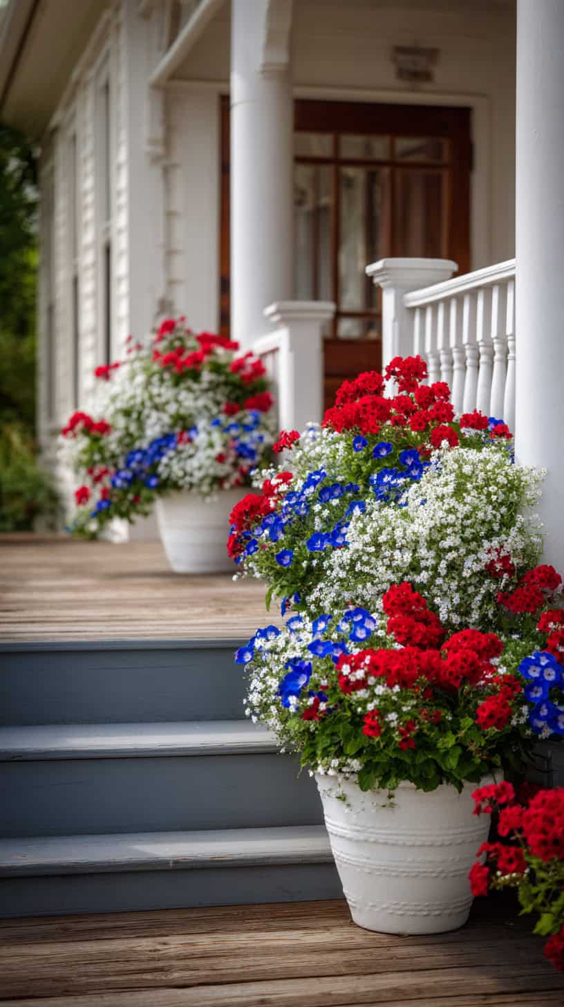Red White Planters - Image 2