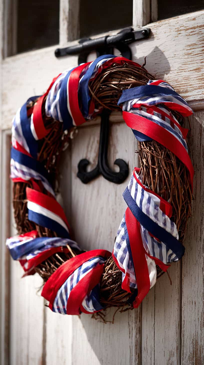 Ribbon Wrapped Grapevine - Image 2