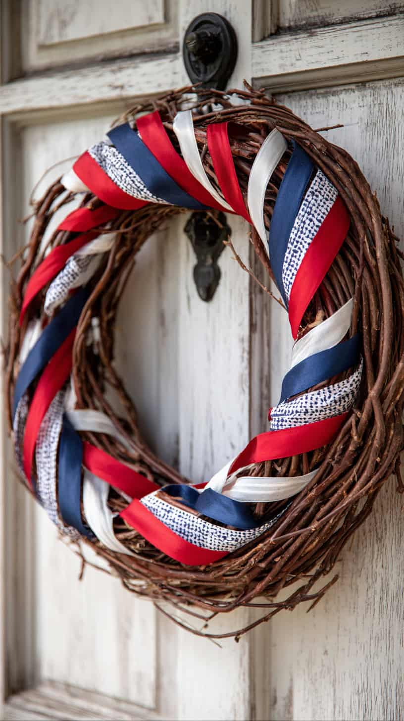 Ribbon Wrapped Grapevine - Image 3