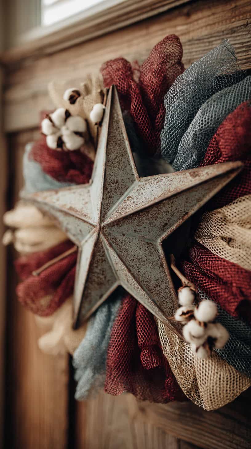 Rustic Tin Star Center - Image 1